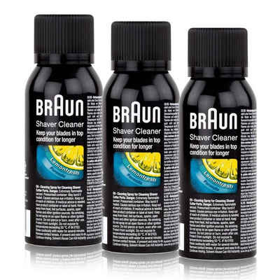 Braun 3x Braun Shaver Cleaner - Reinigungsspray fürRasierapparat Elektrorasierer Reinigungslösung