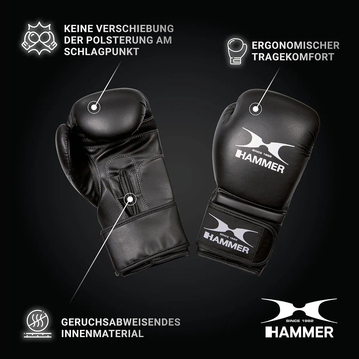 Hammer Boxsack Sparring (Set mit Boxhandschuhen)