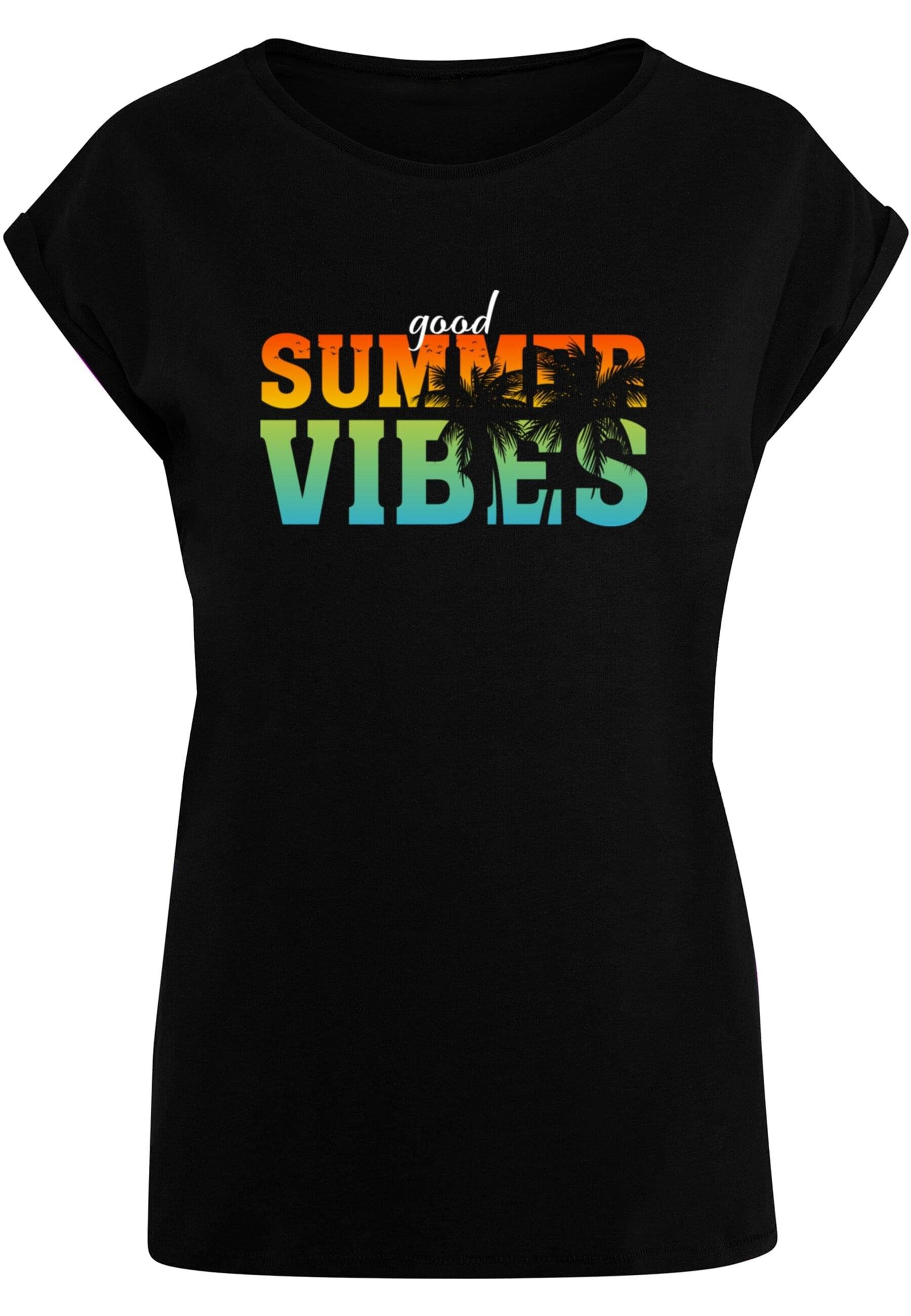 (1-tlg) Damen Summer T-Shirt Good Vibes Ladies T-Shirt Merchcode