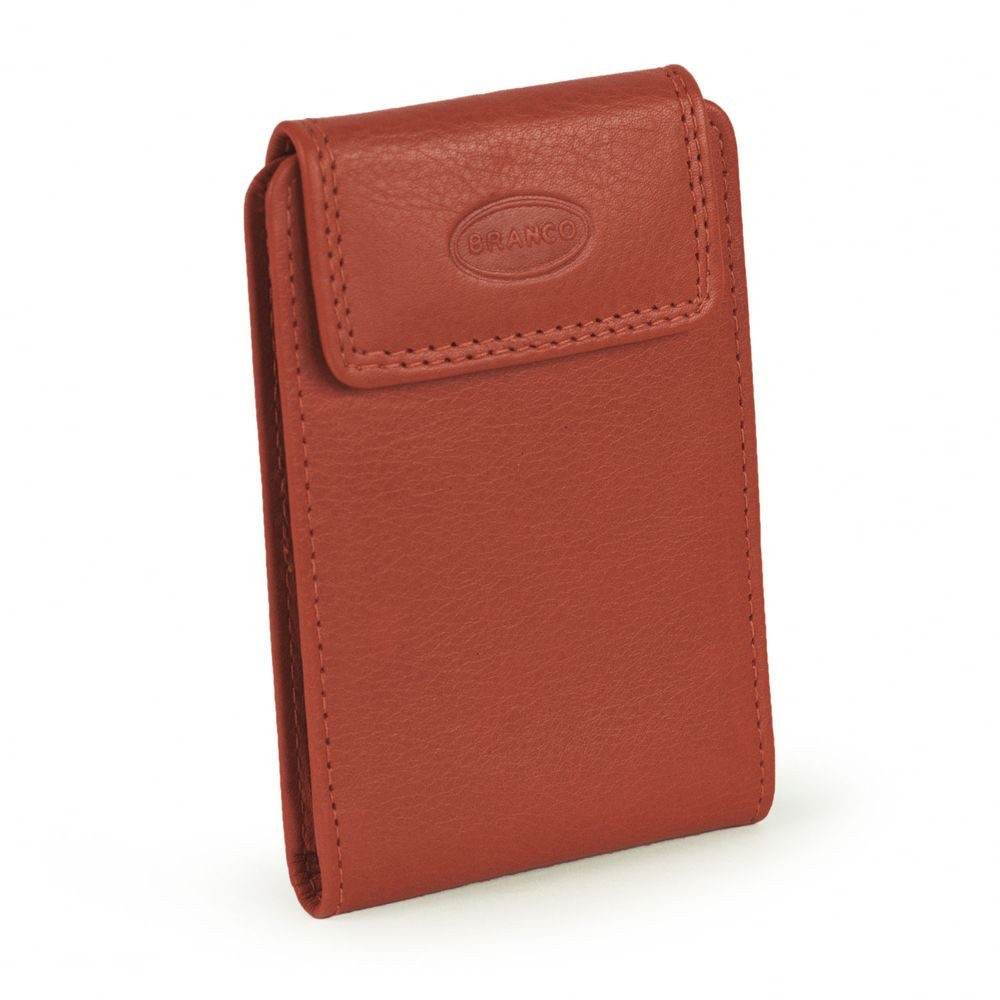 BRANCO Kartenetui Karten-Mäppchen / Kreditkarten-Etui, Leder Natur-Beige, Branco br-361