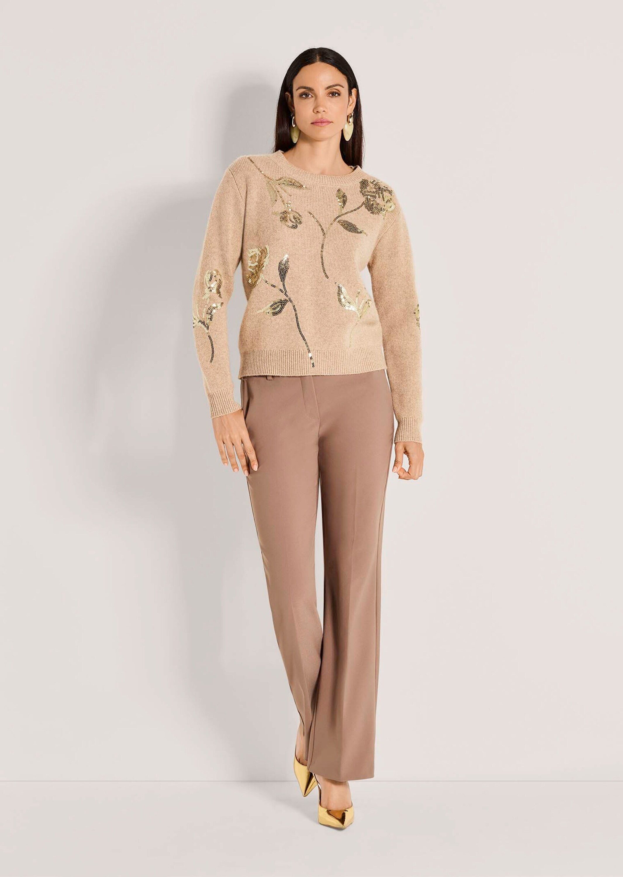 MADELEINE Strickpullover Glamouröser Wollpullover mit Pailletten günstig online kaufen