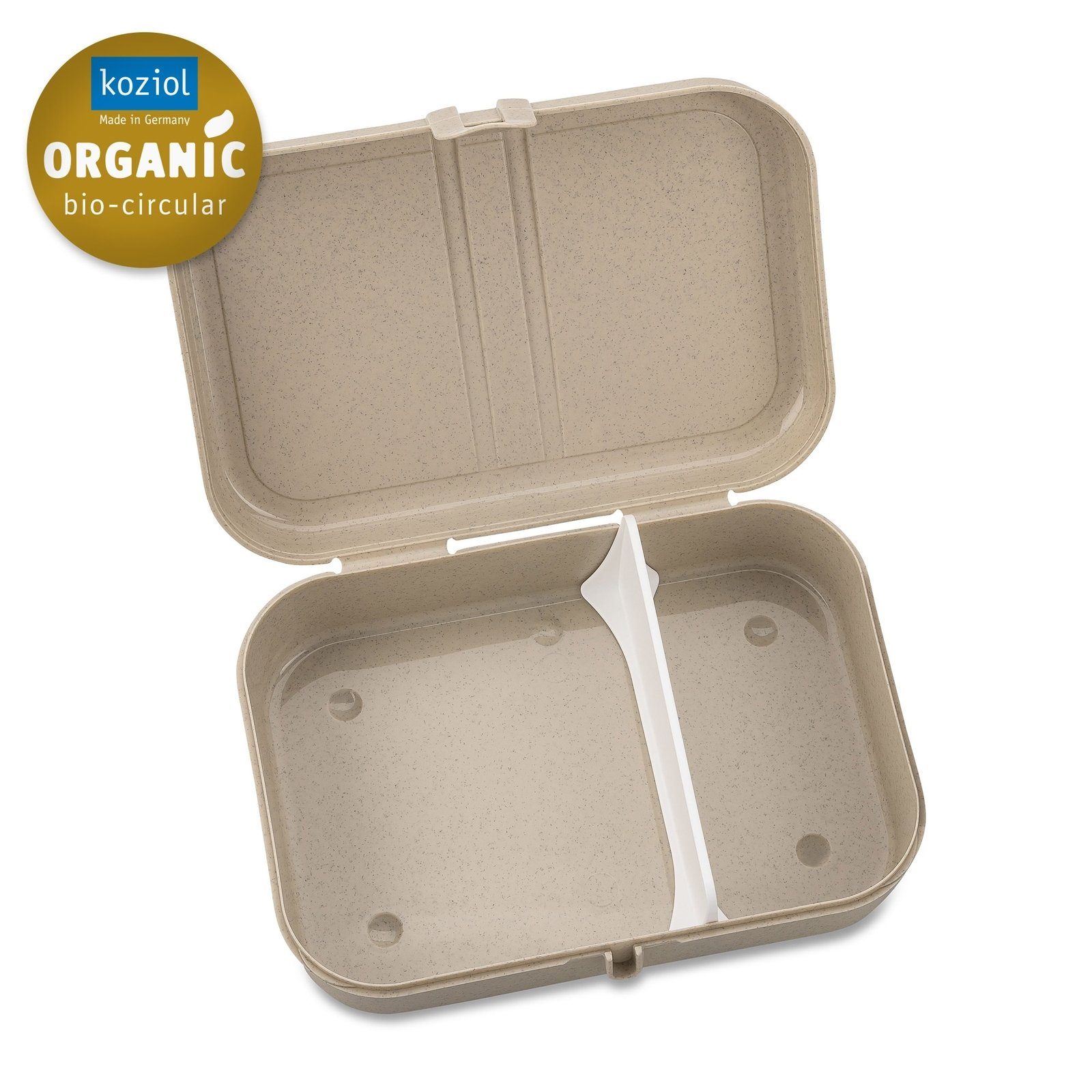 PASCAL Lunchbox Trennsteg Sand Kunststoff (Stück, Lunchbox 1-tlg), mit L, Kunststoff, Brotdose KOZIOL