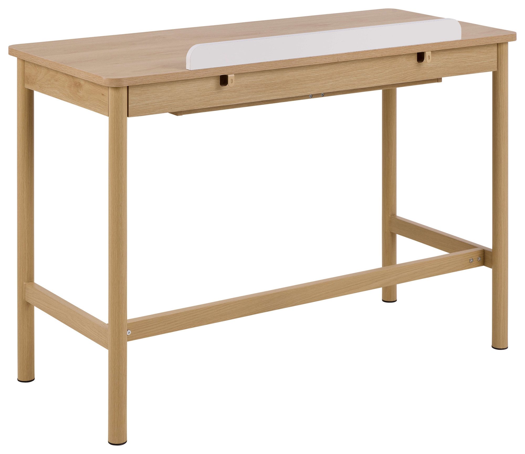 ACTONA GROUP Schreibtisch Alpena, Arbeitstisch, Bürotisch, Tisch, Breite 120 cm, skandinavischer Stil, Holzoptik, beige, Schublade, FSC™