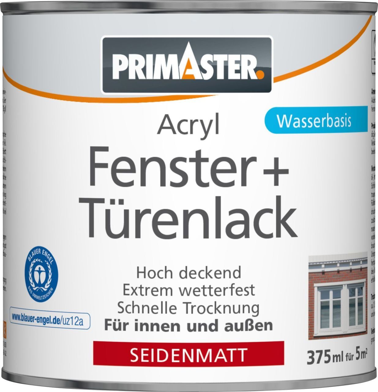 Primaster Lack Primaster Fenster- Acryl 375 ml weiß und Türenlack