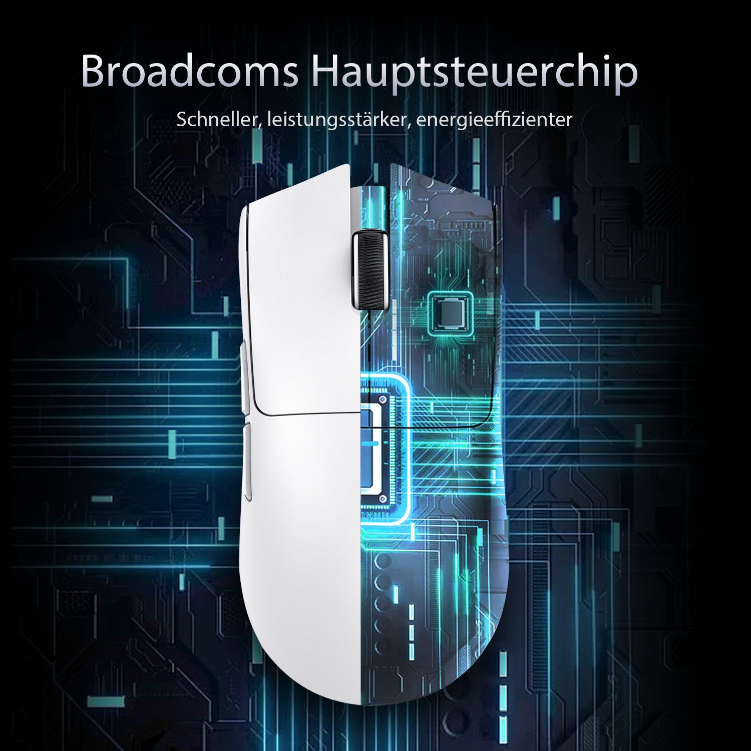 ATTACK SHARK X11 Kabellose Gaming-Maus mit Magnetischer Ladestation Gaming-Maus (2.4G, Bluetooth, kabelgebunden, 1000 dpi)