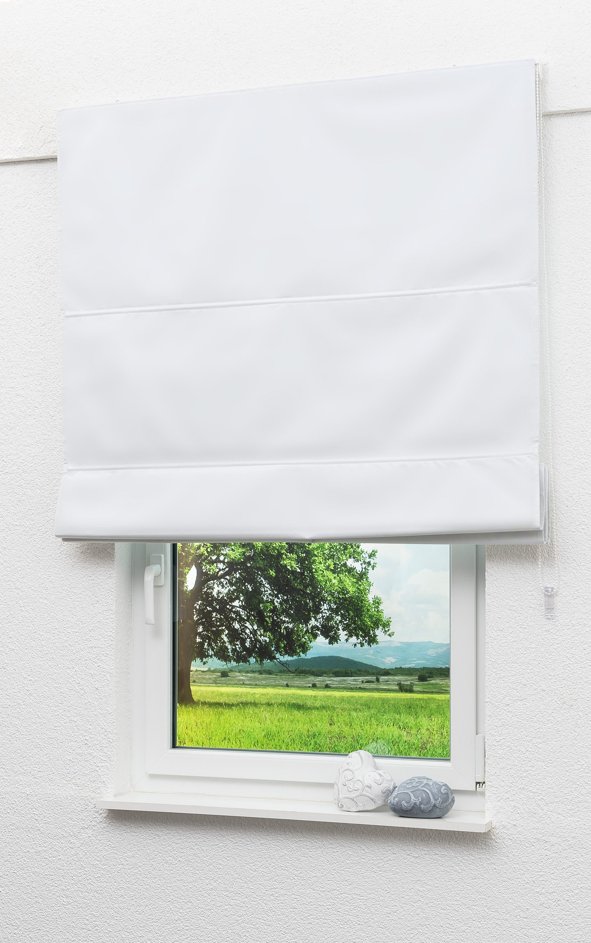 LYSEL® Raffrollo abdunkelnd Weiß, HxB 180x80cm günstig online kaufen