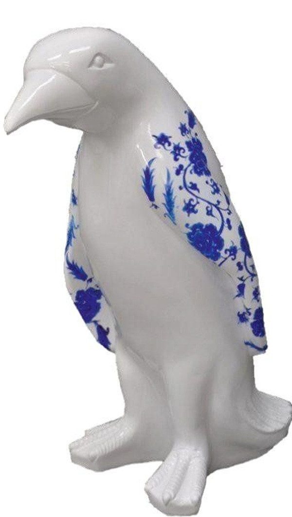 Xlmoebel Skulptur Pinguin Figur aus hochwertigem Material für stilvolle Dekoration (Pinguin-Porzellan Material: Kunststoff 67 cm Höhe), Hergestellt in Europa