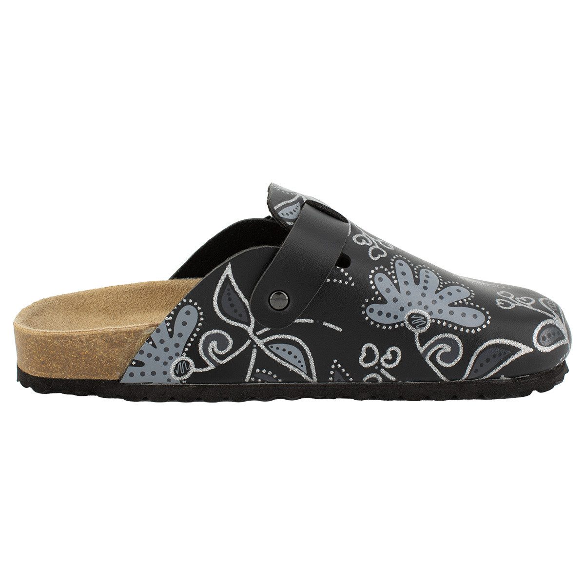 SUPERSOFT Classic Clog (1-tlg) Clogs - Lederdecksohle, Korkfußbett, Schnutzabweisend