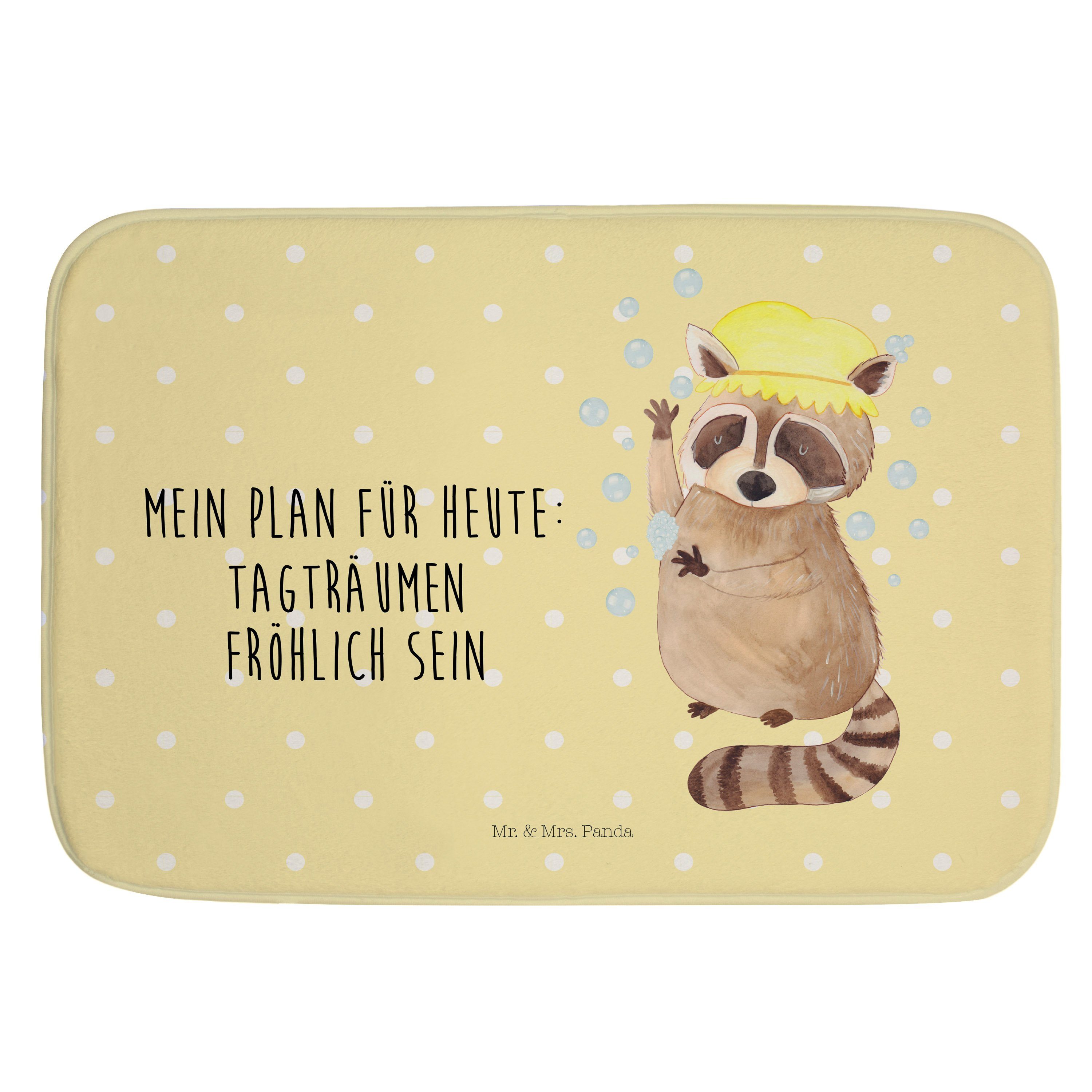 Badematte »Waschbär Gelb Pastell Geschenk, lustige Sprüche