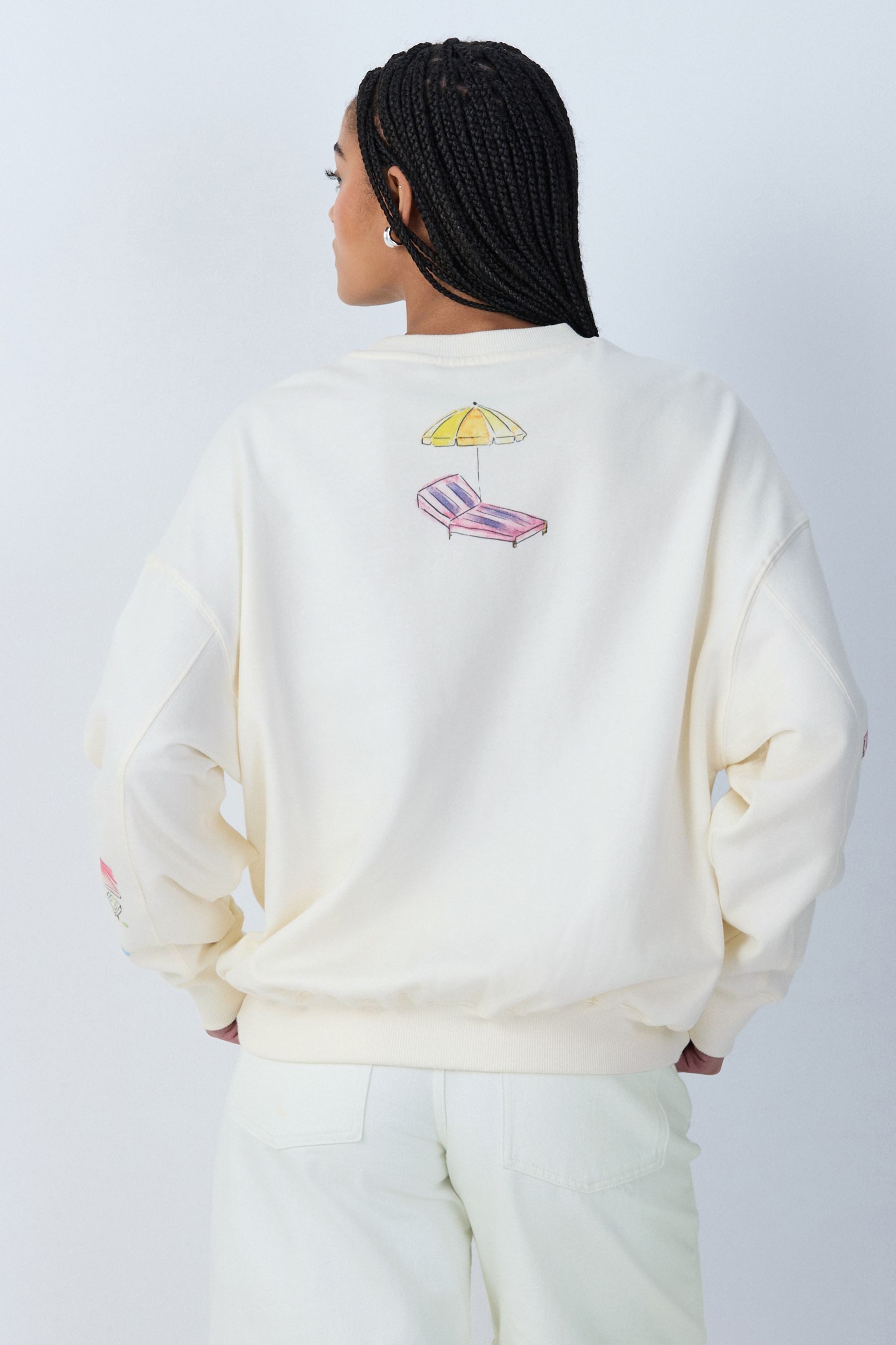 Next Sweatshirt Sweatshirt mit Perlenbesatz, Summer Motel (1-tlg) günstig online kaufen