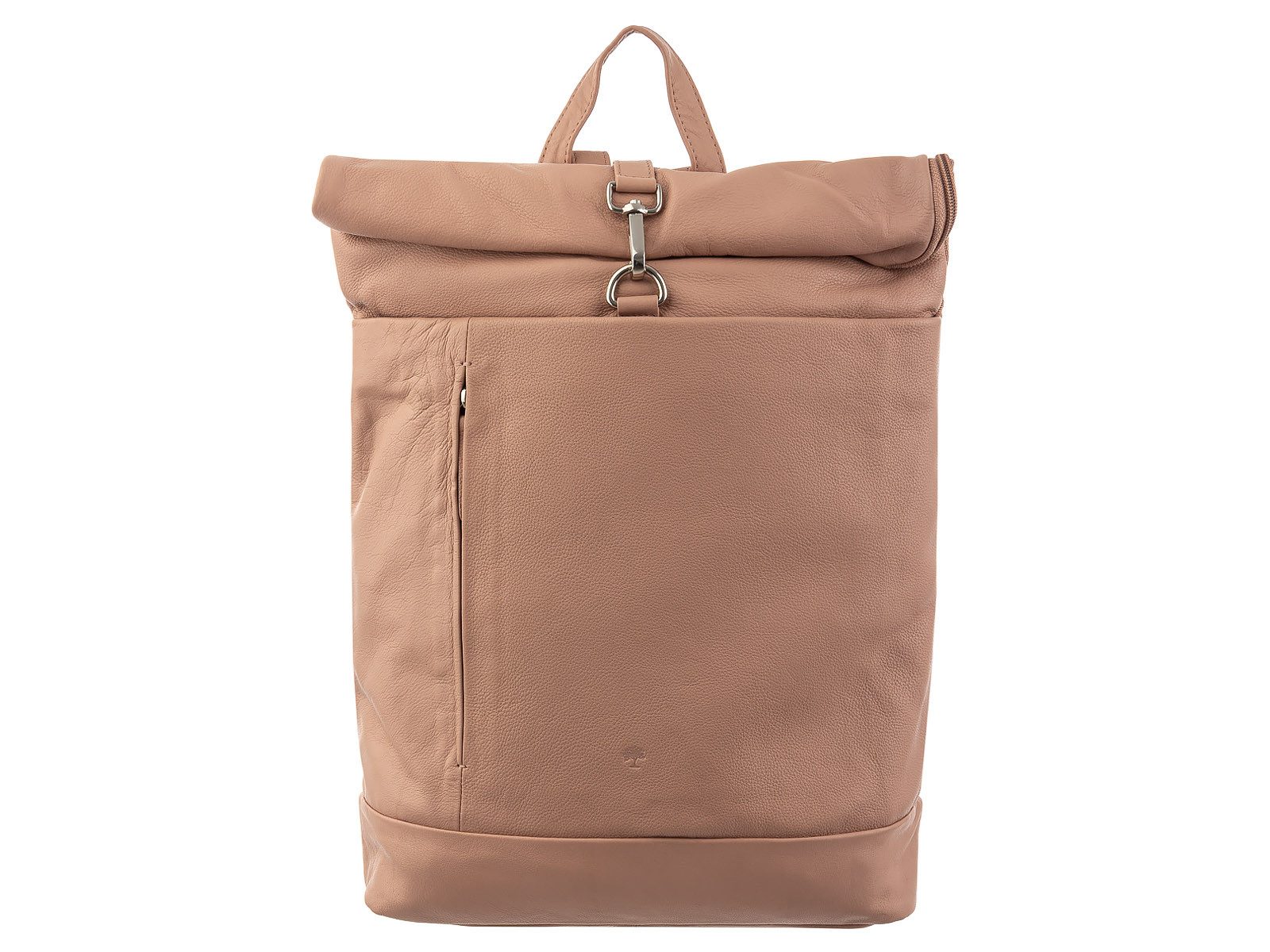 Prato Cityrucksack LM Asif Al16-N Cityrucksack Rindleder Rolltop (ein Stück, 1-tlg., ca. B/H/T 27/38/9 cm), leicht