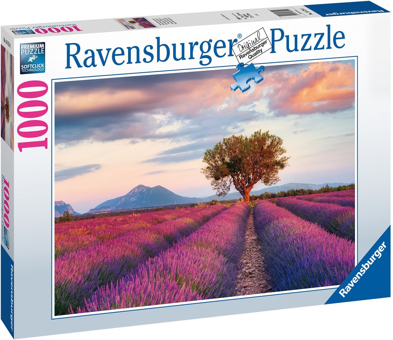 Ravensburger Puzzle - Puzzleteile, in weltweit; - schützt Lavendelfeld goldenen der Made 1000 Germany in FSC® Wald Stunde