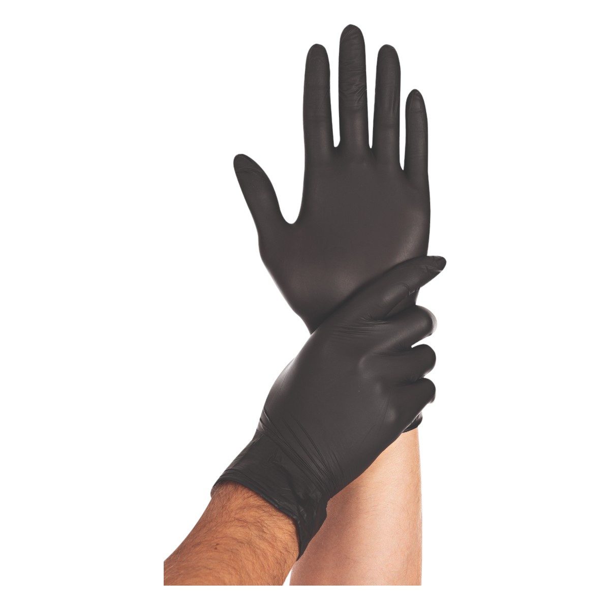Franz Mensch Nitril-Handschuhe Hygostar "Safe Light", Schwarz, 100 Stück günstig online kaufen