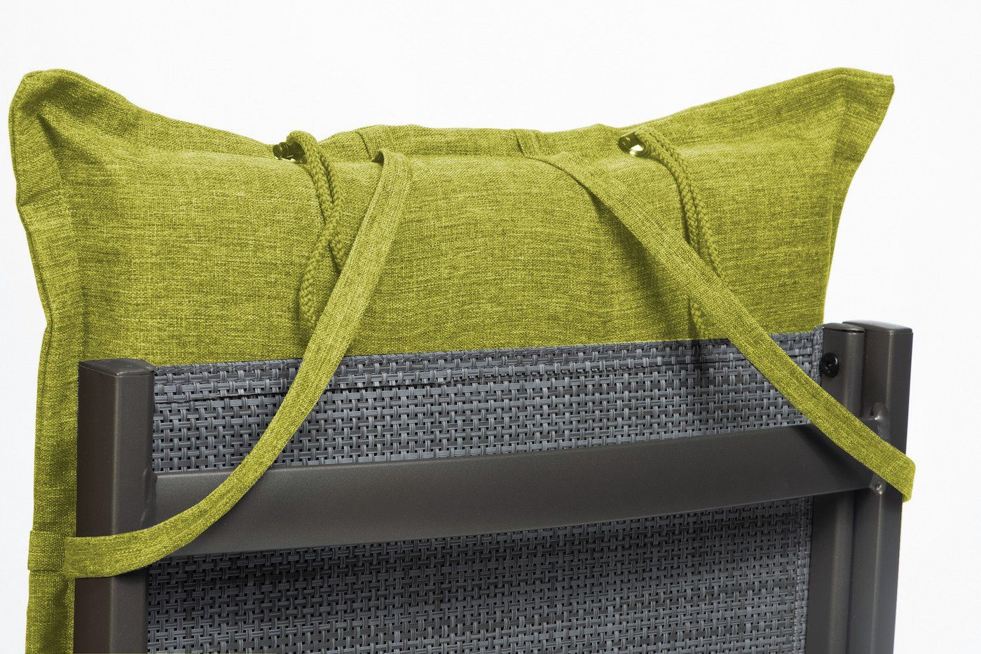 sunnypillow Hochlehnerauflage Gartenstuhlauflagen mit abnehmbarem Kopfpolster 120x50x9 cm, (2 St), Auflage Polsterauflagen UV-Lichtecht – Bild 5 von 5