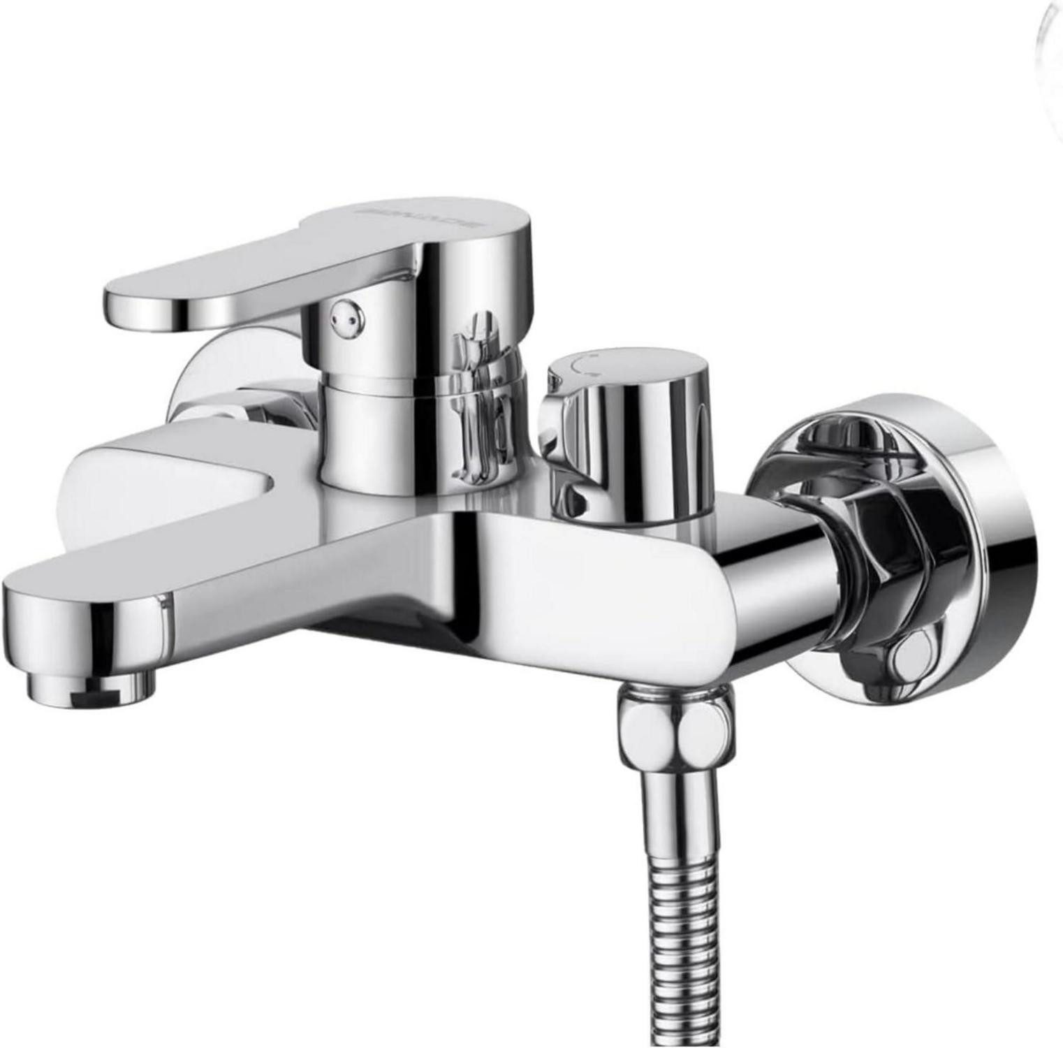 LuxusKollektion Wannenarmatur Badewannenarmatur Wandmontage Wasserhahn Einhebel Duscharmatur 1/2