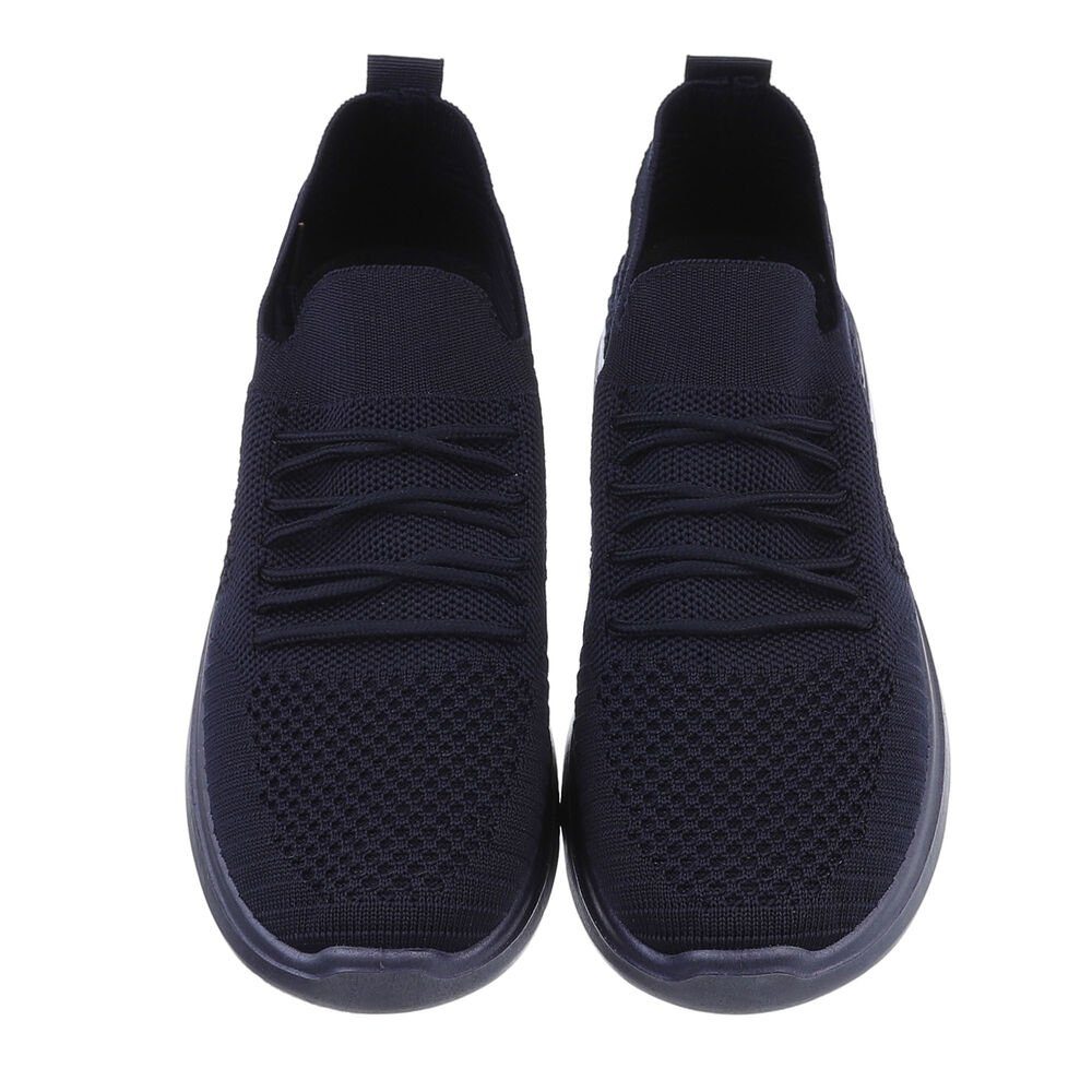 Coolwalk Herren Low-Top Freizeit Sneaker Flach Sneakers in Dunkelblau