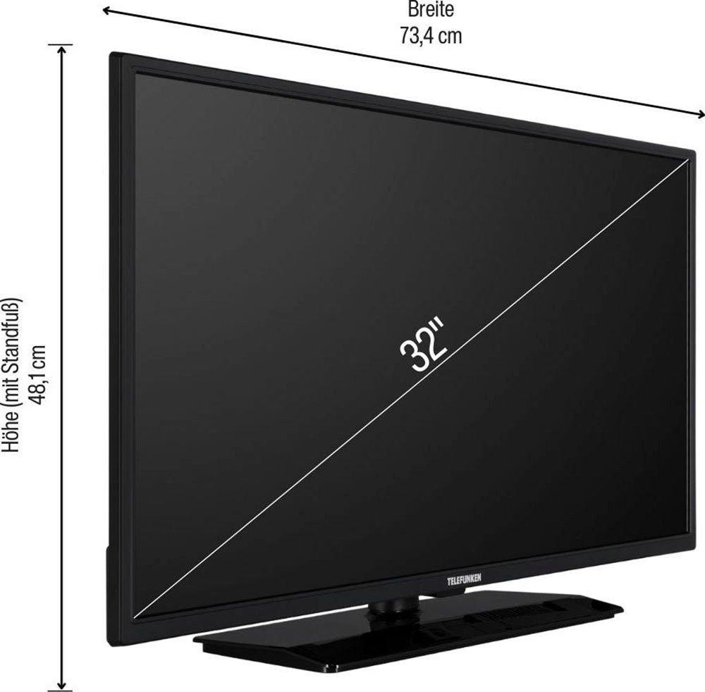 (80 cm/32 Telefunken LED-Fernseher Smart-TV) D32H554X2CWI Zoll, HD-ready,