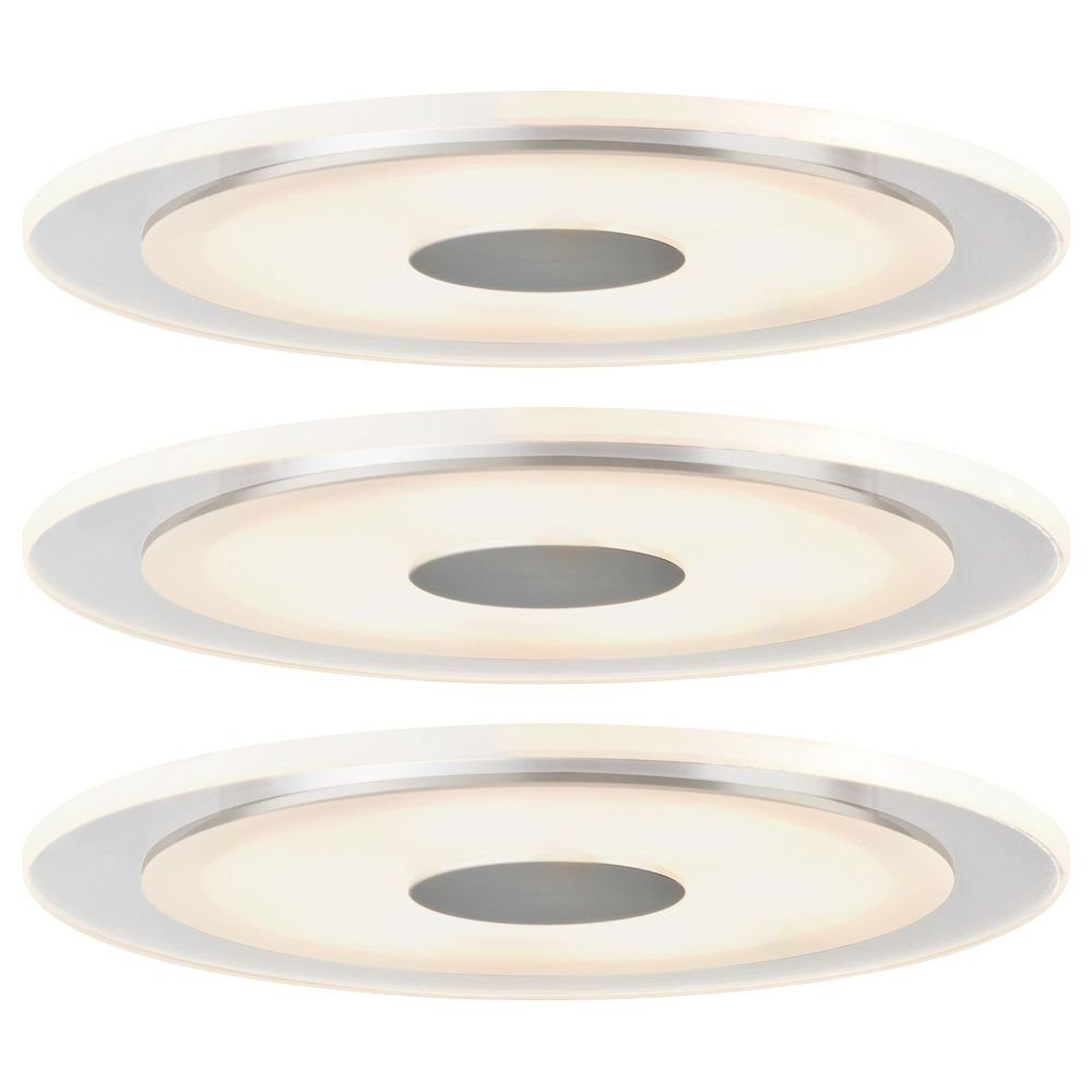 Paulmann LED Einbauleuchte Premium LED Einbauleuchte Whirl, 3000 K, rund, 3er Set, keine Angabe, Leuchtmittel enthalten: Ja, fest verbaut, LED, warmweiss, Einbaustrahler, Einbauleuchte