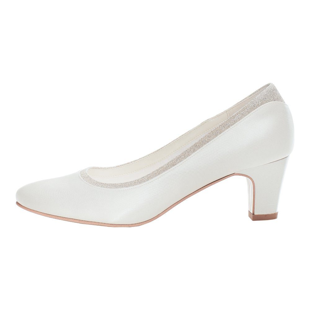 Damen Braut Stiletto Weiß Elfenbein Satin Ferse Hochzeit Brautjungfer Schuhe Damen Braut Stiletto Weiß Elfenbein Satin Ferse Hochzeit Brautjungfer Schuhe