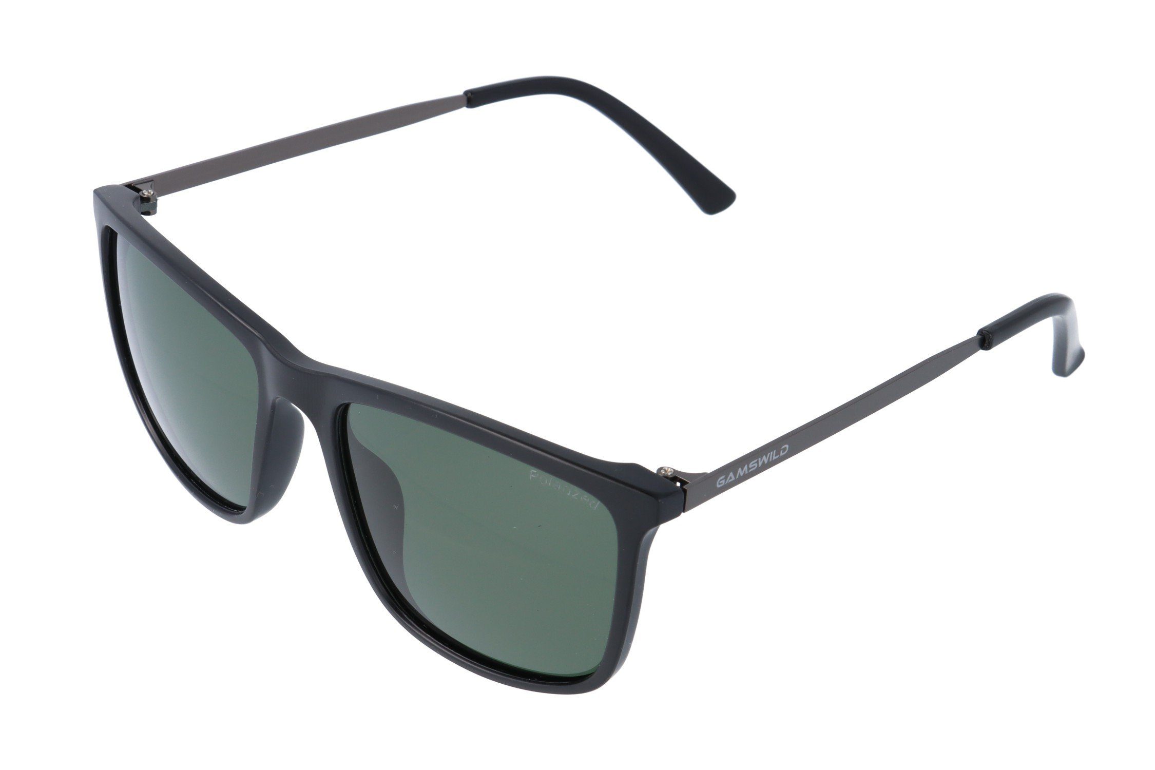 Gamswild Sonnenbrille UV400 GAMSSTYLE Modebrille super leicht/filigrane Metallbügel Damen Herren Modell WM6200 in braun, grün, schwarz-grau