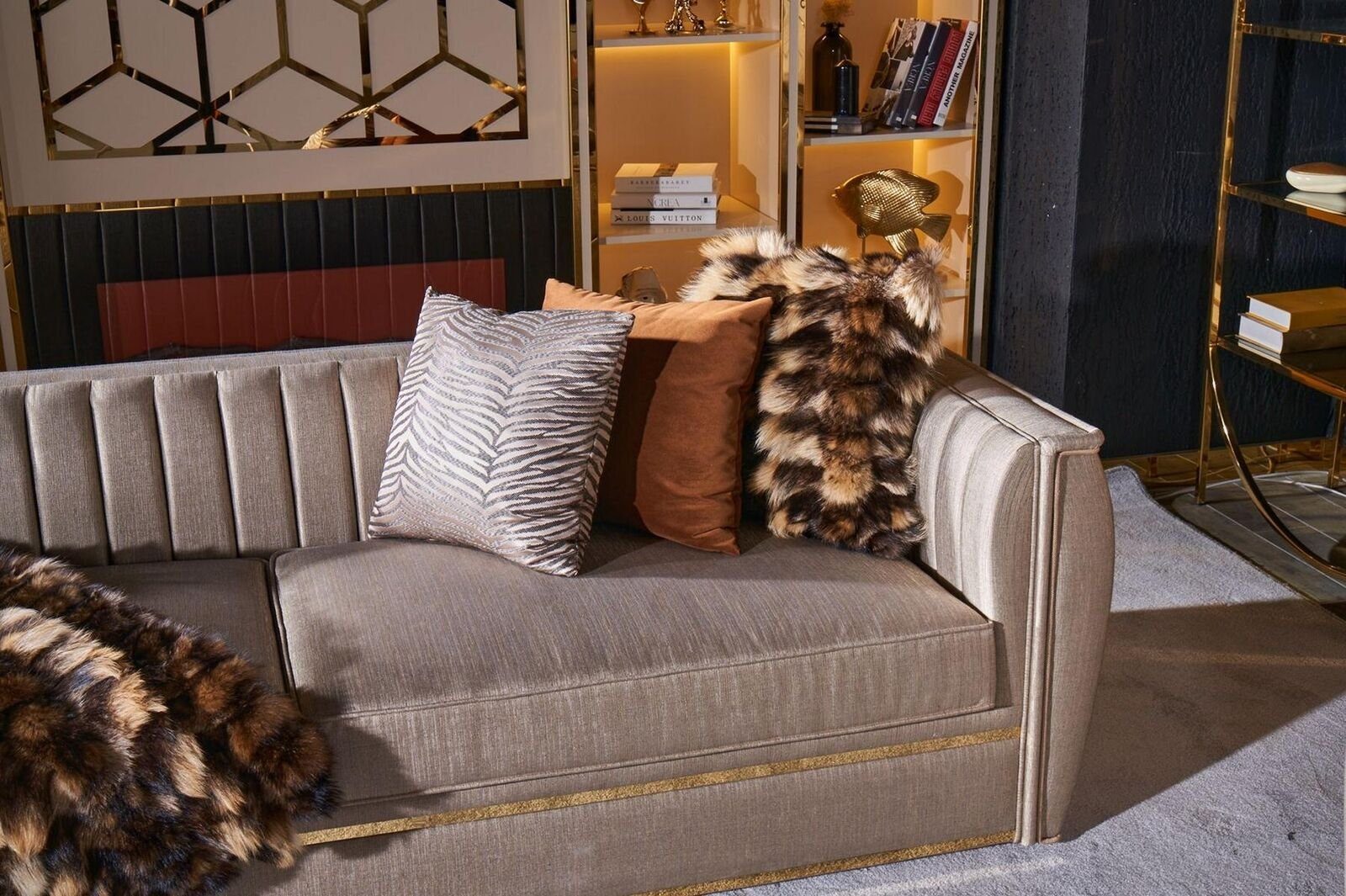 JVmoebel Wohnzimmer-Set Design Sofa Sofagarnitur Made Polster (3-St., 3+1 Sessel + + Sofa 3 in Couchtisch), neu, Europa Couch 1 Sitzer Couchtisch