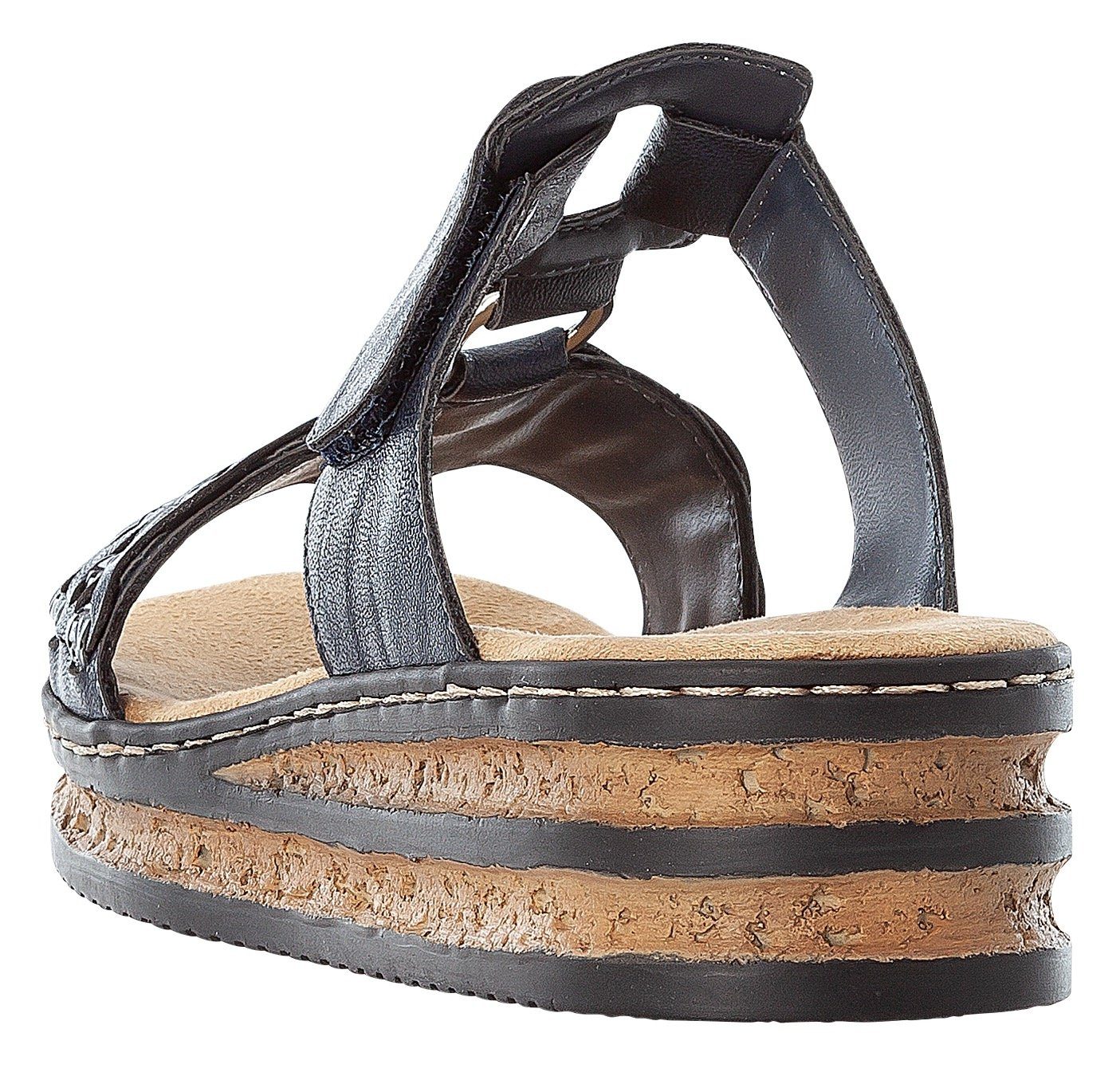 Rieker Pantolette, Keilabsatz, Sommerschuh, Schlappen mit günstig online kaufen