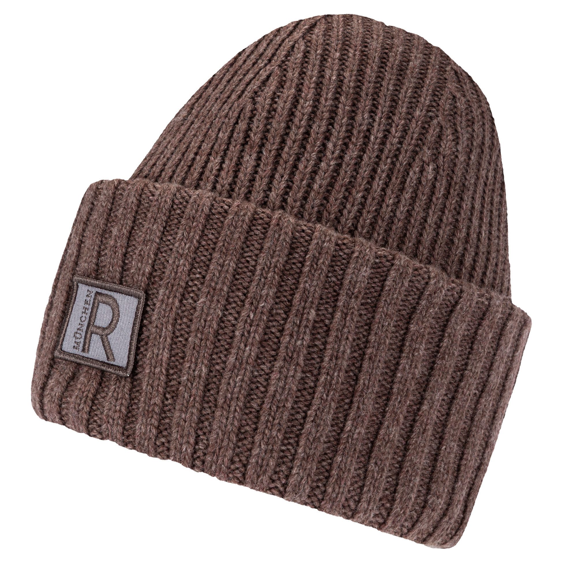 Roeckl Strickmütze PULSE MÜTZE HERREN Sportive Rippstrickmütze mit Roeckl Logopatch