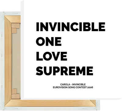 NORDIC WORDS Leinwandbild Carola - Invincible