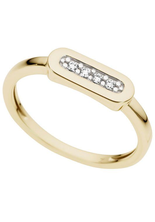 Firetti Diamantring Schmuck Geschenk Gold 333 Damenring Goldring Diamant,  zu Kleid, Shirt, Jeans, Sneaker! Anlass Geburtstag Weihnachten, Der  perfekte Ring um jedes Outfit aufzupeppen