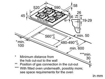 BOSCH Gas-Kochfeld PNP6B6B90