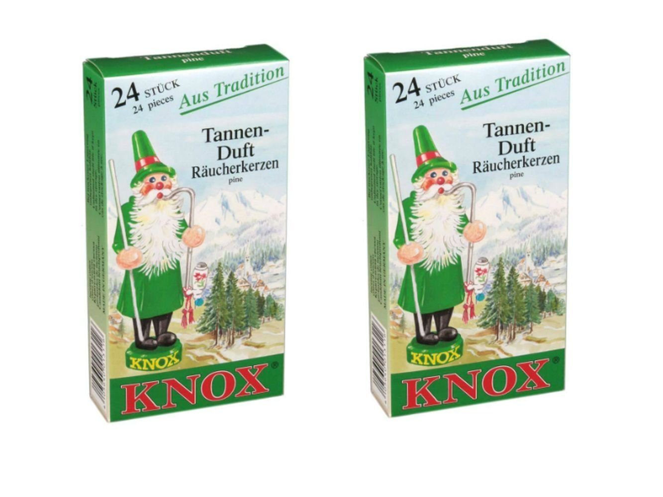 KNOX Duftkerze 2 Päckchen Räucherkerzen- Tanne - 24er Packung günstig online kaufen