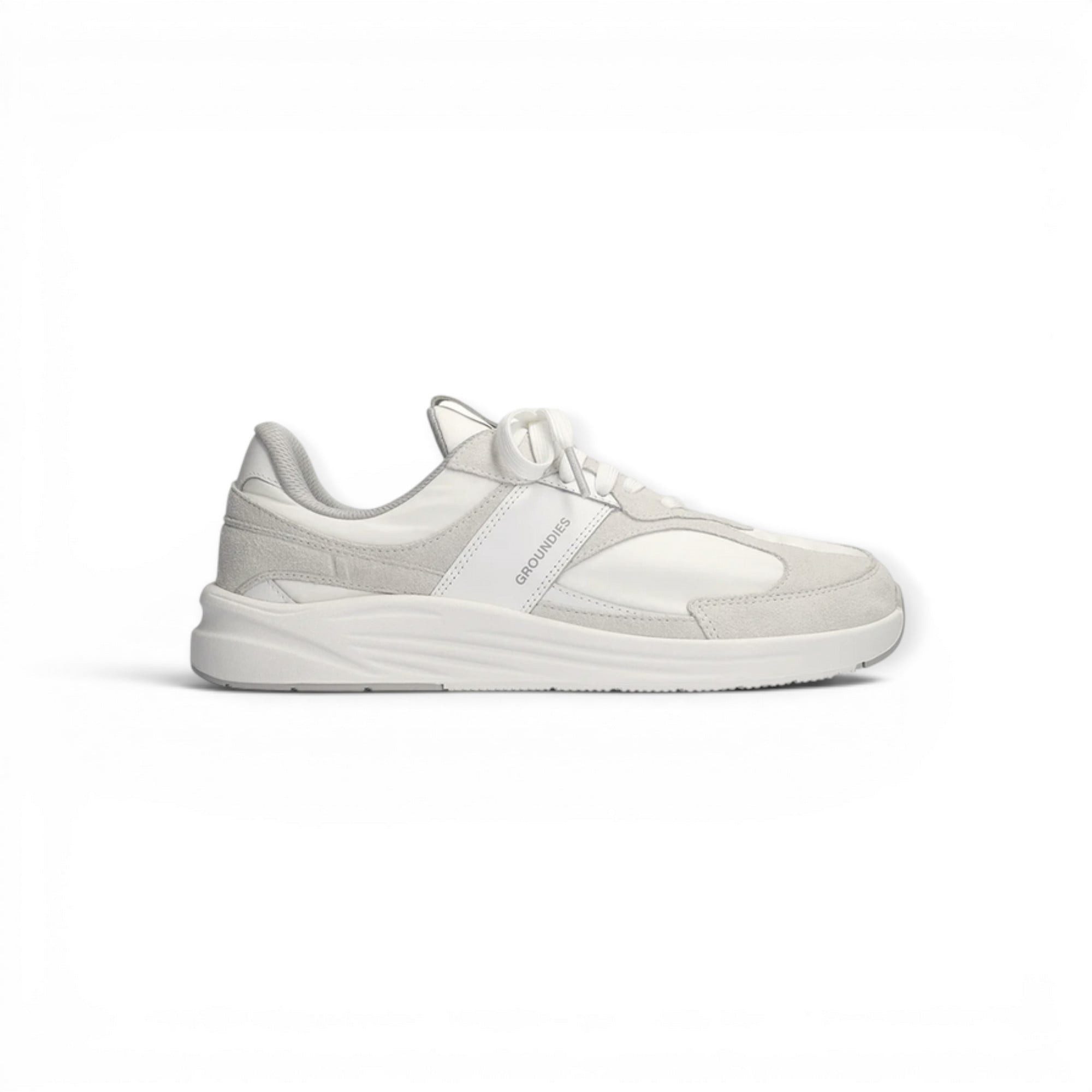GROUNDIES Starlite 2.0 (Zero Drop, anatomisch Zehenbox) weiss/grau Damen Sneaker