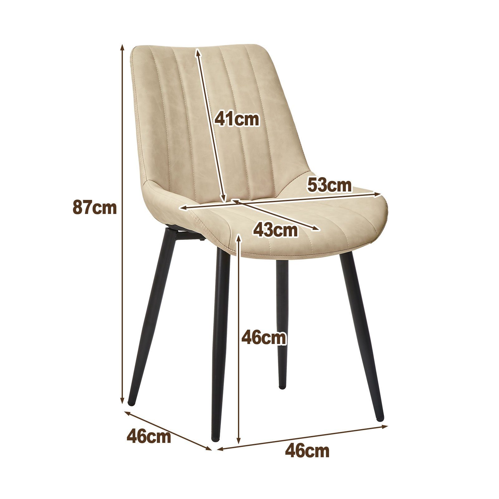 Ofcasa Esszimmerstuhl Küchenstühle mit Rückenlehne (4er günstig online kaufen