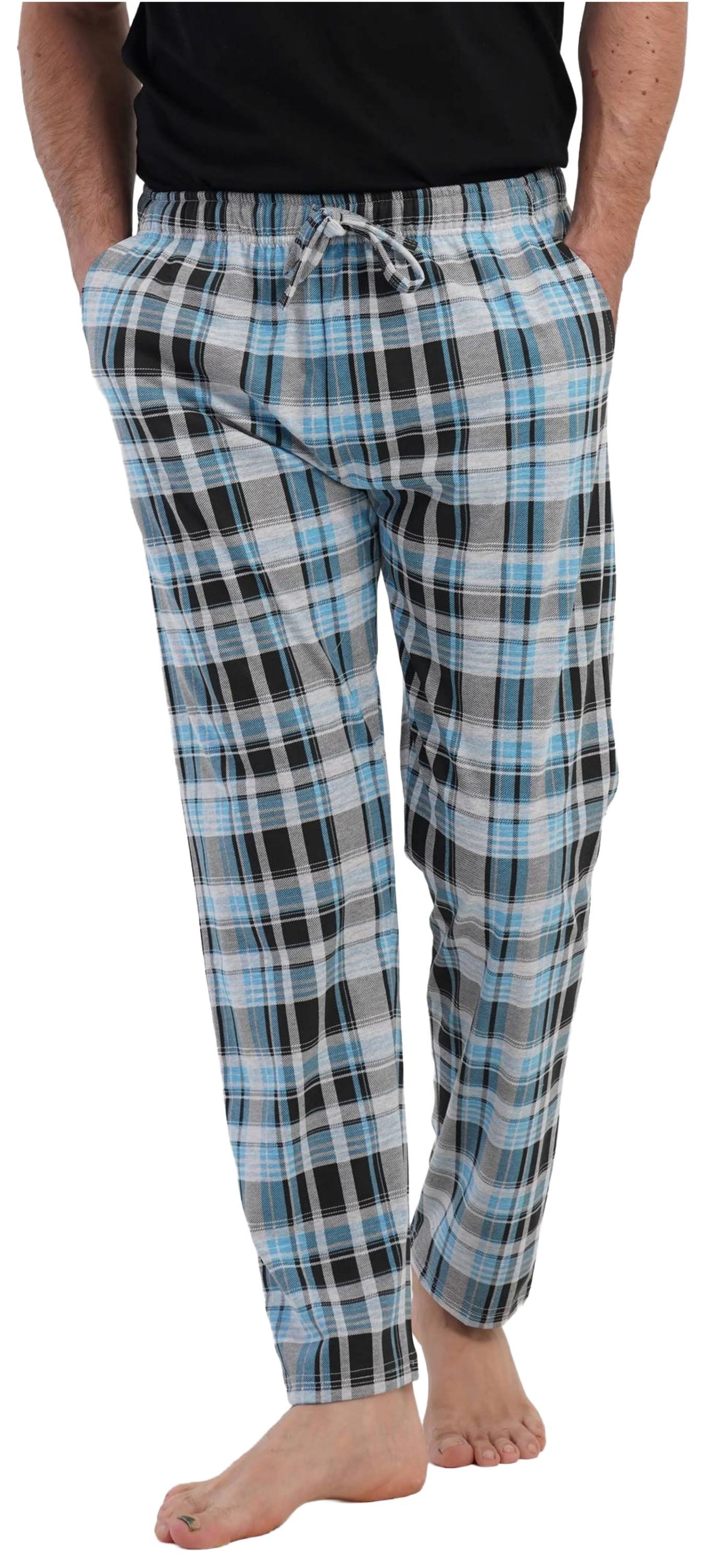 Vienetta Pyjamahose Man (1-tlg., 1-teilig) Herren Schlafhose lang Relaxhose Homewearhose große Größen