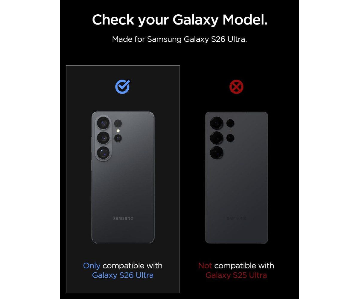 Spigen Kameraschutzglas 2x Kamera Panzerglas für Samsung Galaxy S26 Ultra Linsenglas, 2 Stück, Kamera Schutz, Optik Glas, 9H Kameraschutzglas, Anti‑Fingerprint