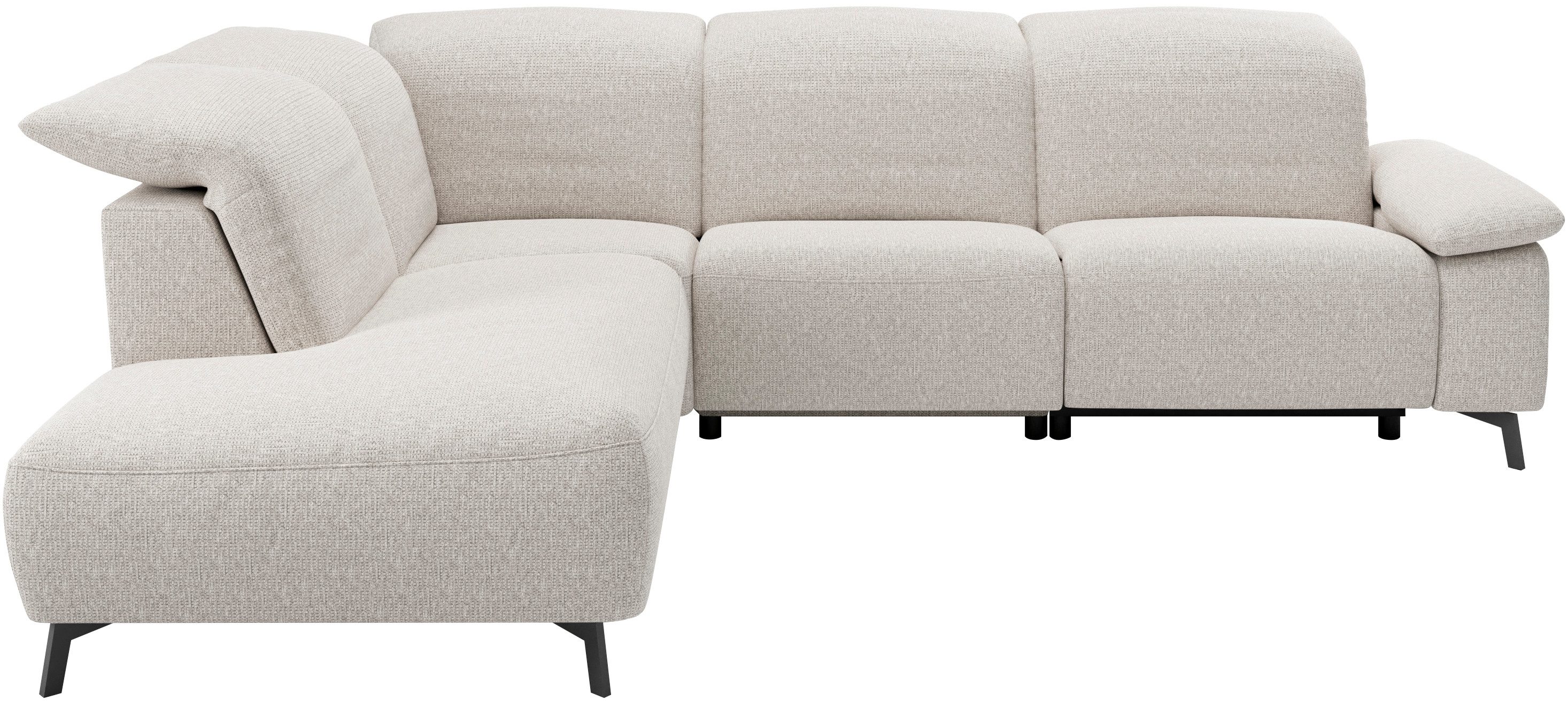 Musterring Ecksofa MR 370, intelligenter Komfort im modernen Design, Optionale Relaxfunktion, flexible Kopfteile & klappbare Armlehnen