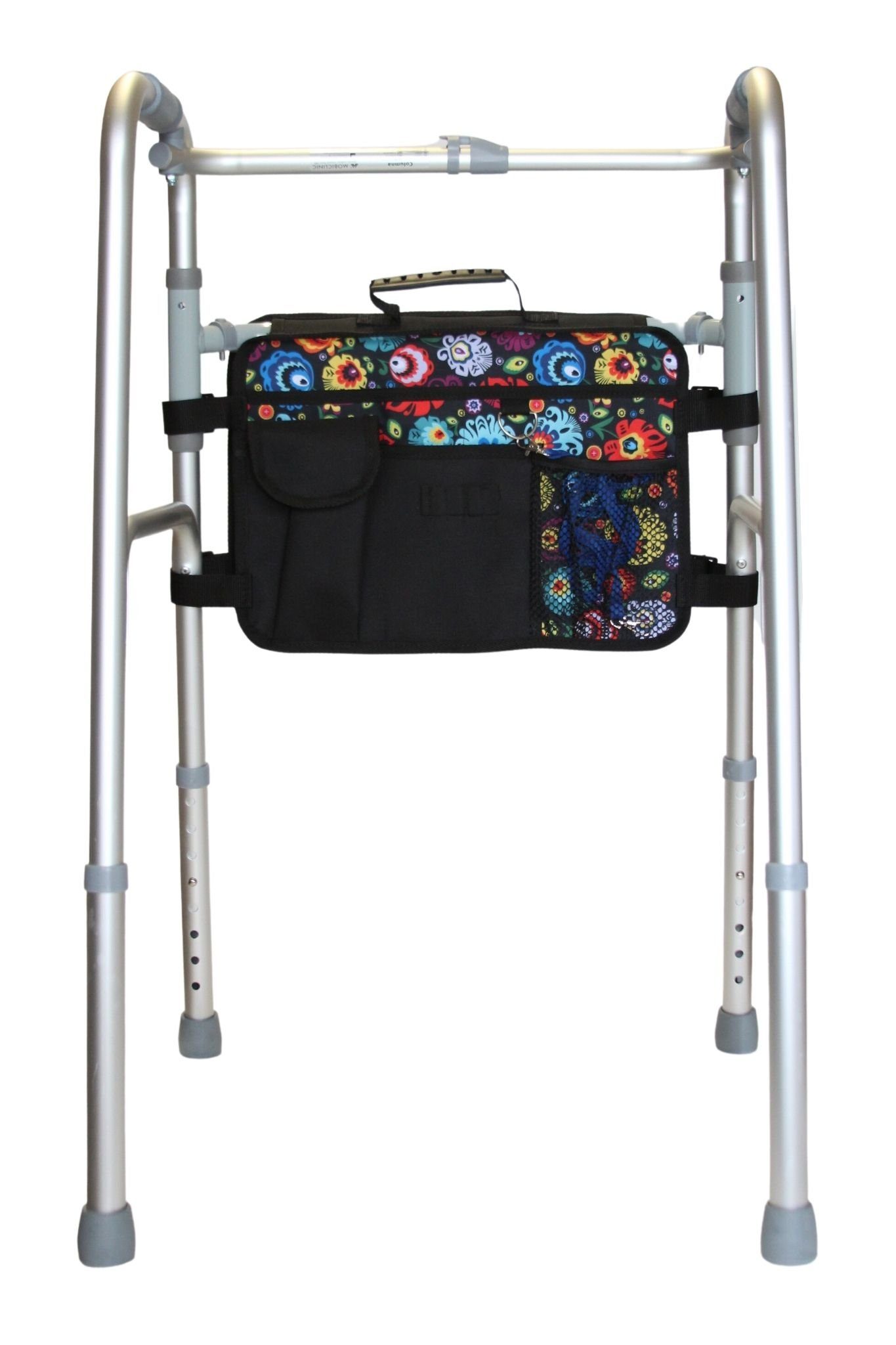 Seniori Taschenorganizer SENIORI Gehhilfe Tasche Tragbarer Organizer für Gehrahmen 9 Fächer, 6. Folklore / II