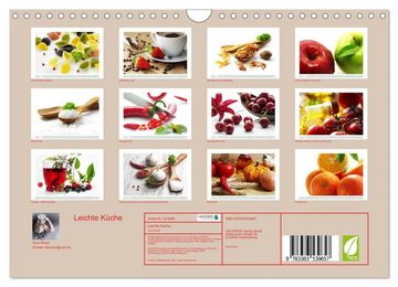 CALVENDO Wandkalender Leichte Küche (Wandkalender 2024 DIN A4 quer), CALVENDO Monatskalender
