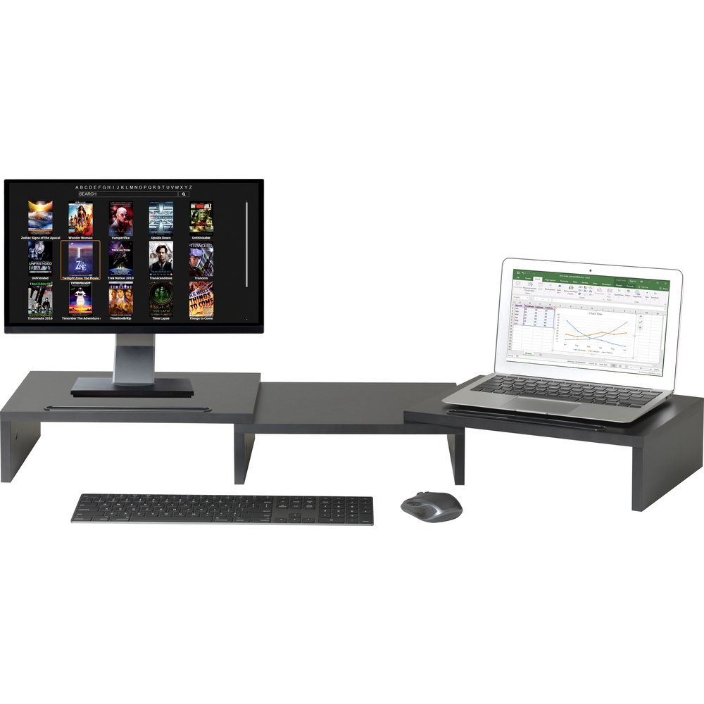 SpeaKa Schreibtischaufsatz Schwarz SpeaKa SP-9472624 Professional Monitor-Erhöhung Professional