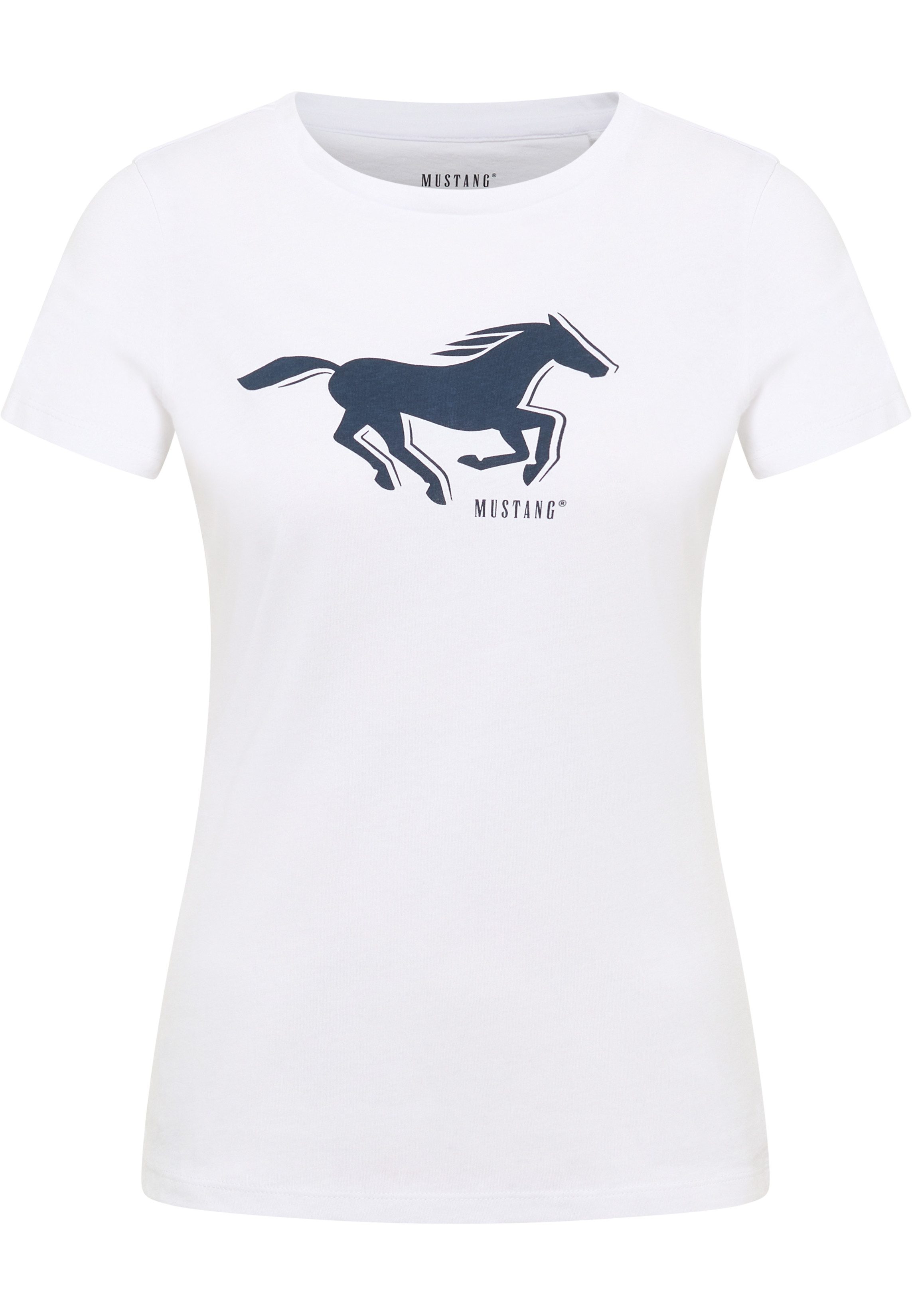 MUSTANG T-Shirt MU-Loa Figurbetonende Passform