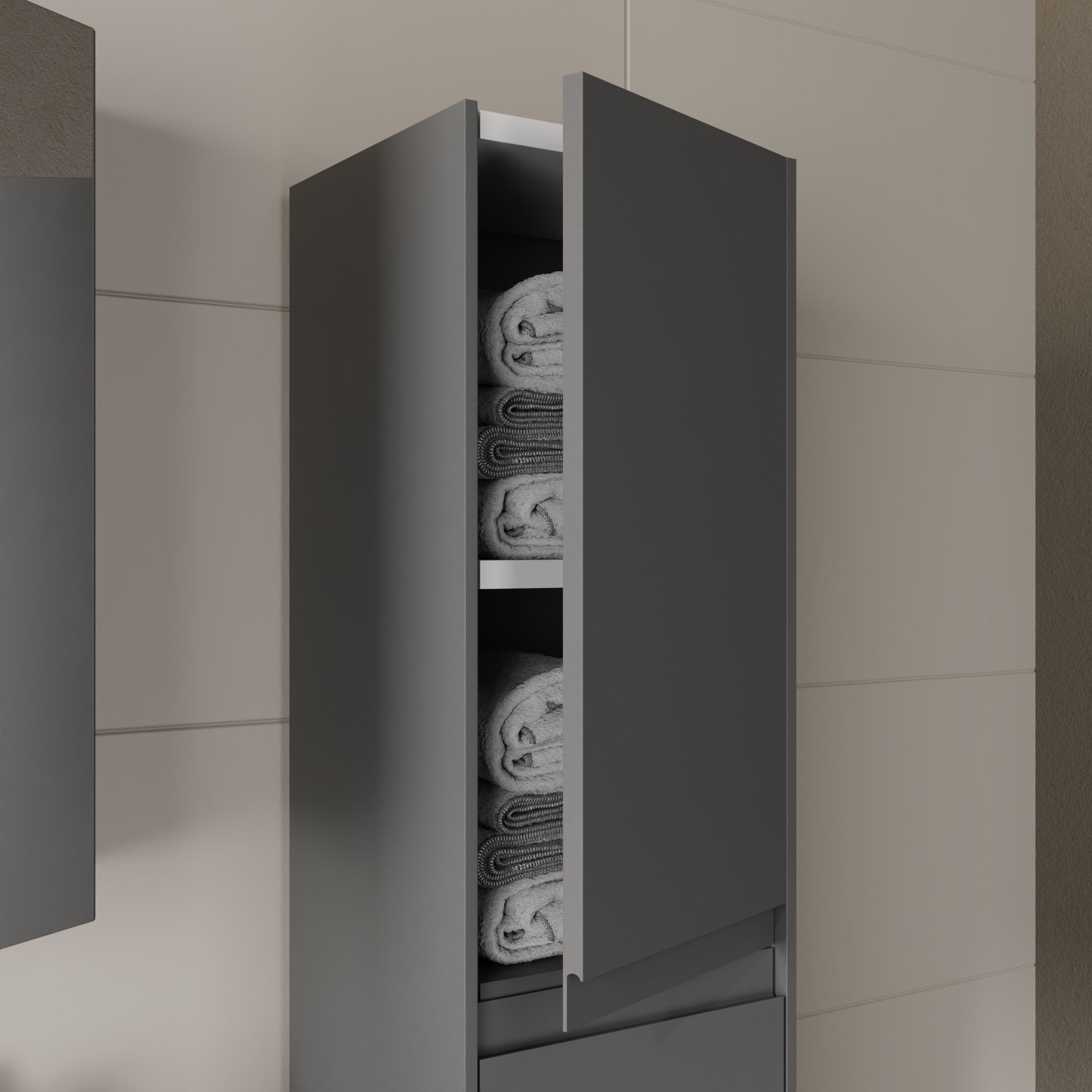 Karen Badmöbel-Set Hochschrank Lara, (Komplett-Set, Standartmäßig günstig online kaufen