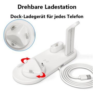 GelldG 3 in 1 Wireless Ladegeräte Kabelloses Ladestation Ladestation (1-tlg)