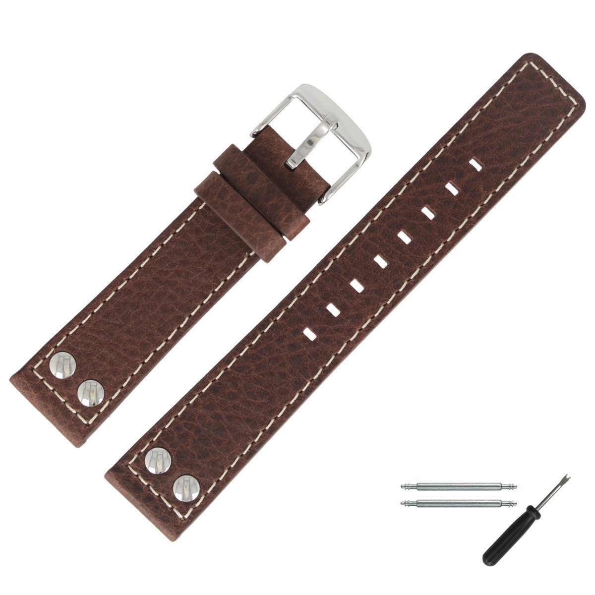 MARBURGER Uhrenarmband 20mm Leder