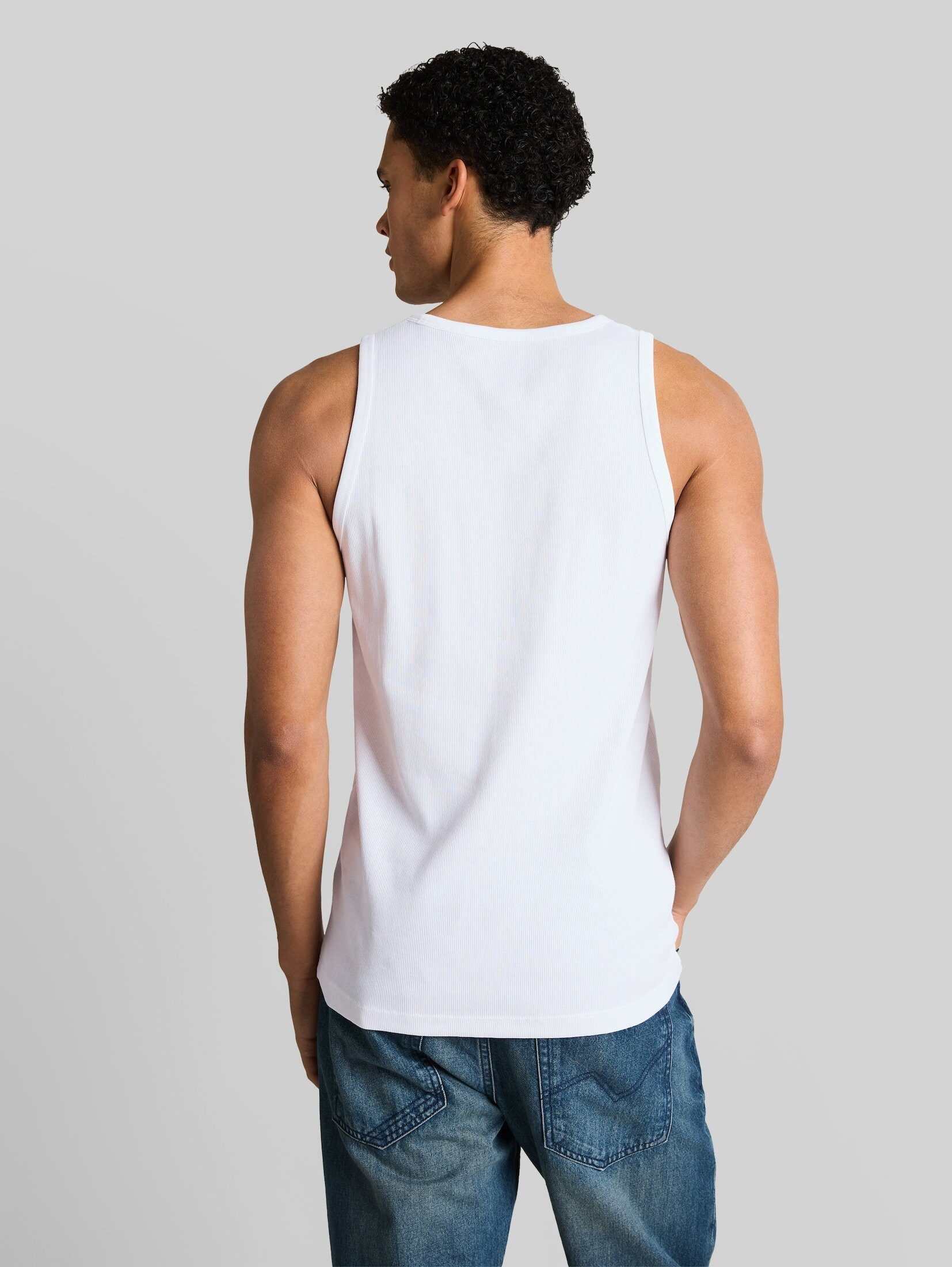 TOM TAILOR Denim Tanktop T-Shirt Basic Ripp Tanktop