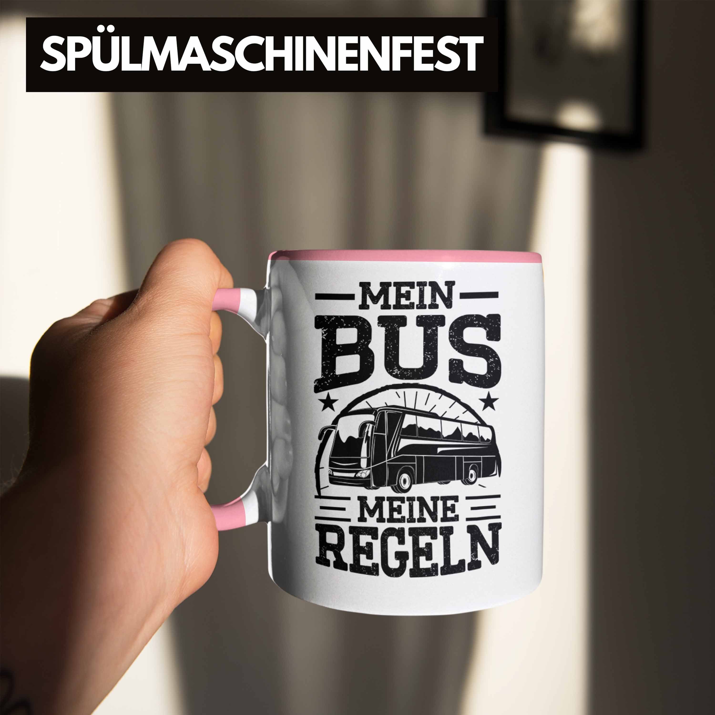 Meine Busfahrerin Bus Tasse - Mein Tasse Busfahrer Lustiger Trendation Trendation Rosa Regeln Spruch Geschenk