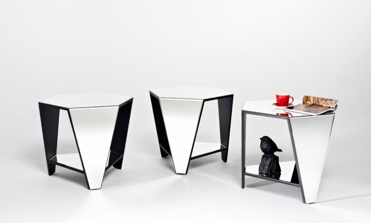 Casa Padrino Luxus 59 49 Beistelltisch Designermöbel H. x Beistelltisch x 51 Spiegelglas cm 