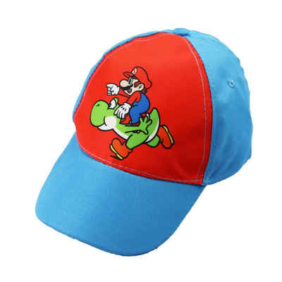 Super Mario Baseball Cap Super Mario Yoshi Luigi Kinder Basecap Gr. 52 bis 54