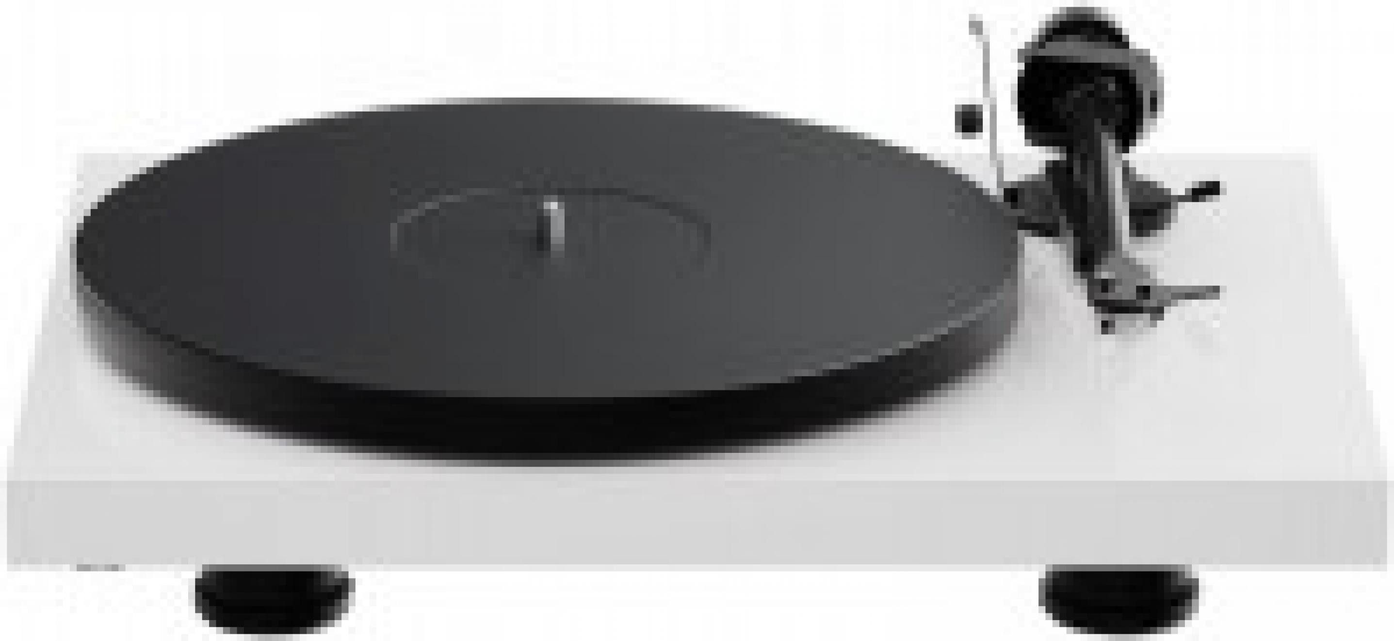Pro-Ject Debut Evo 2 Hochglanz weiss Aktion Plattenspieler (Riemenantrieb mit elektronischer Drehzahlregelung, keine, Carbon-Alu-Tonarm 8,6?, Alu-Teller mit TPE-Dämpfung)