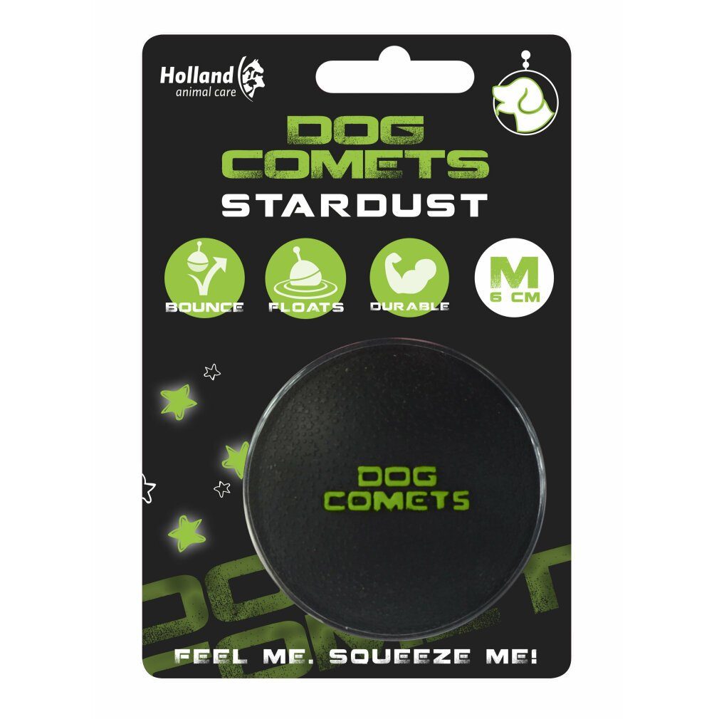 Tierball Dog Comets Ball Stardust Schwarz/Grün M