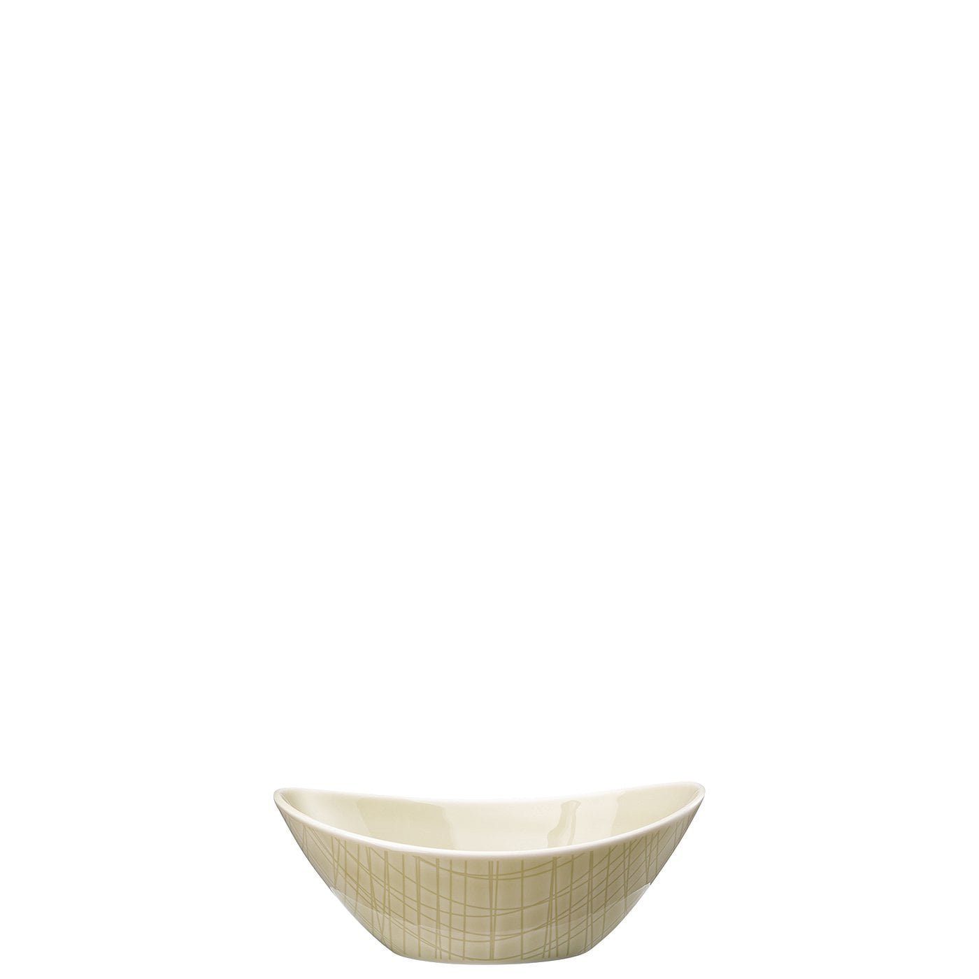 Rosenthal Snackschale Mesh Colours Cream Schale oval 15 x 11 cm, Porzellan, (1-tlg) | Snackschalen